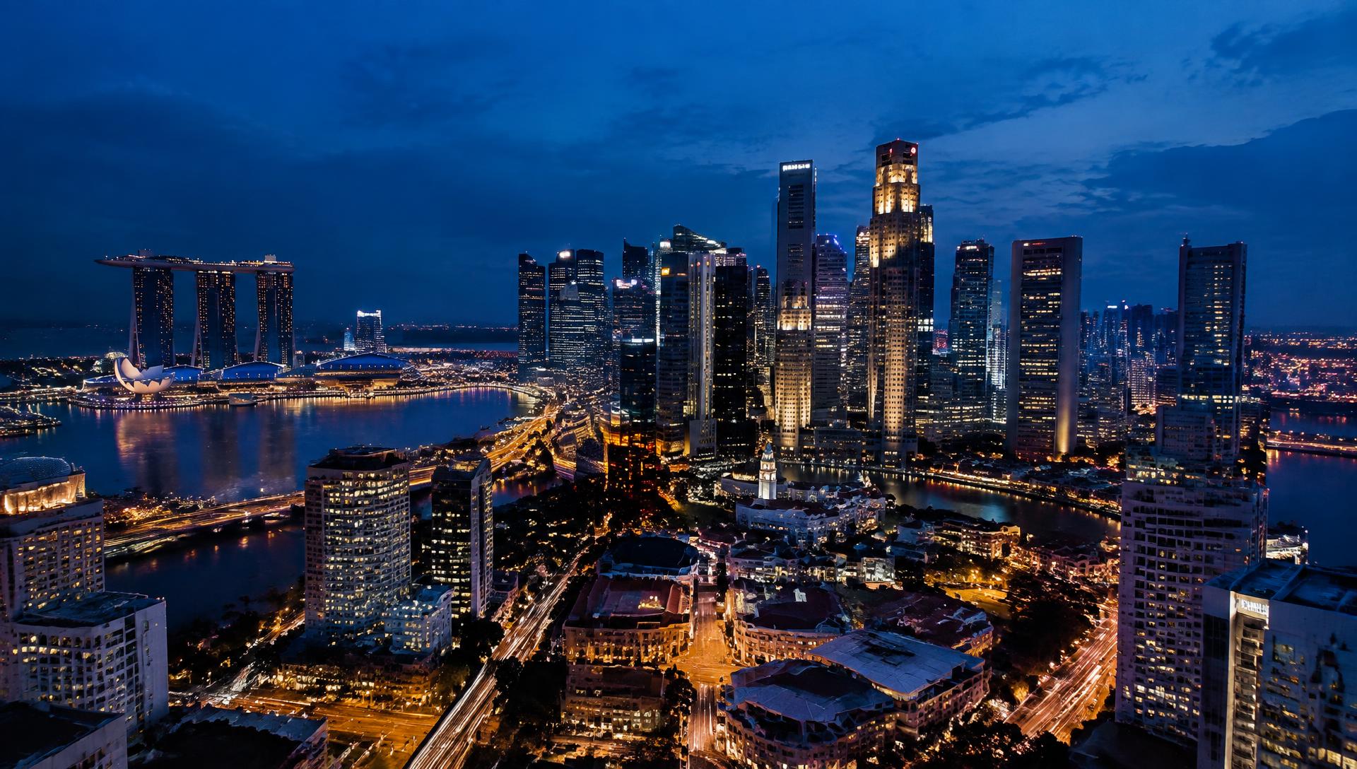Singapore at night